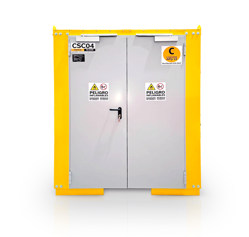 Storage and compartmentation against fire risk