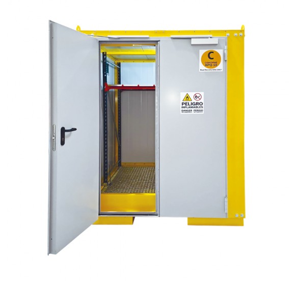 Compact containers for drums and IBCs