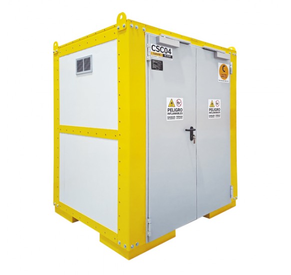 Compact containers for drums and IBCs