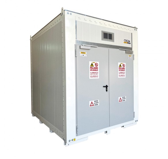 Compact containers for drums and IBCs